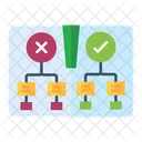 Arvore Decisao Diagrama Ícone