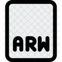 Arw File Arw File Format Icône