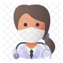 Arzt Avatar Frau Symbol