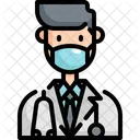 Arzt Maske Gesicht Symbol