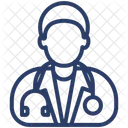 Arzt Arzt Stethoskop Symbol