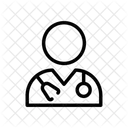 Arzt Stethoskop Mann Symbol