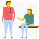 Patient Arzt Besuch Symbol