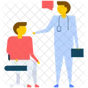 Patient Arzt Besuch Symbol