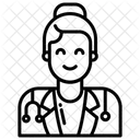 Arztin Arzt Weiblich Symbol