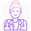 Arztin Arzt Weiblich Symbol