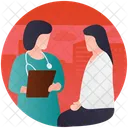 Arztkonsultation Arztempfehlung Gesundheitsvorsorge Symbol