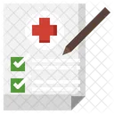 Medizinische Untersuchung  Symbol