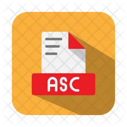 Arquivo de texto asc ascii  Ícone