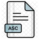 Asc File Format Icon