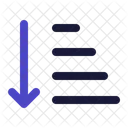 Ascending sort  Icon