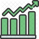 Ascenso Economico Economico Ascenso Icono