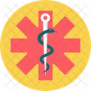 Asclepious Health Symbol Icon