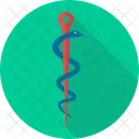 Asclepius Health Medical Icon