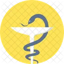 Asclepius Caduceus Symbol Icon