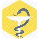 Asclepius Health Symbol Icon