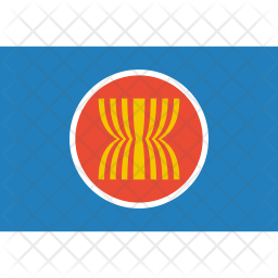 Asean Flag Icon - Download In Flat Style