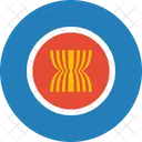 Asean Flagge Land Symbol