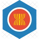 Asean Flagge Welt Symbol