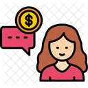 Asesor Financiero Hembra Chica Icon