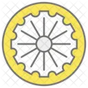 Ashoka Chakra Inde Pays Icône