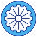 Ashoka Chakra Inde Pays Icône