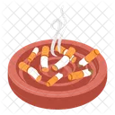 Cigarette Dumping No Smoking Icon