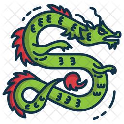 Asian Dragon Icon Of Colored Outline Style Available In Svg Png Eps Ai Icon Fonts