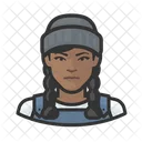 Asian Female Fisher  アイコン