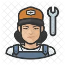 Asian Female Mechanic Asian Female アイコン