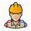 Asian Female Network Technician  アイコン