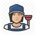 Asian Female Plumber Asian Female アイコン
