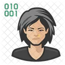 Asian Female Programmer Programmer Computer アイコン