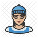 Asian Hipster Woman Asian Copy Hipster アイコン