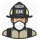 Asian Male Firefighter  Icon