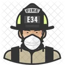 Avatar Firefighter Asian アイコン