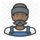 Asian Male Fisher  Icon