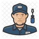 Asian Male Technician Repair Technician アイコン