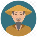 Elderly Asian Man Icon