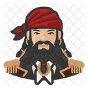 Asian Pirate Pirate Beard アイコン