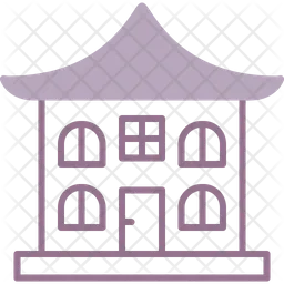 Asian temple  Icon