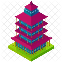 Asian tower  Icon