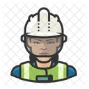 Asian Woman Worker Construction Worker アイコン