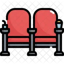 Asiento Cine Pelicula Icono