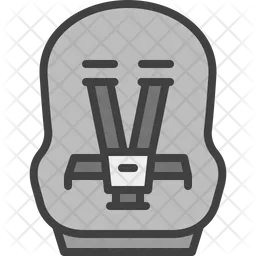 Asiento de coche de bebé  Icono