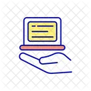 Asistencia de servicio informático.  Icono