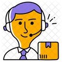 Cliente En Linea Servicio Icono