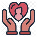 Asistencia Social Corazon Amor Icono