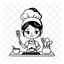 Asistente de cocina  Icono