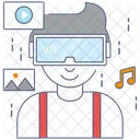 Asistente Virtual Tecnologia Virtual Realidad Virtual Icono